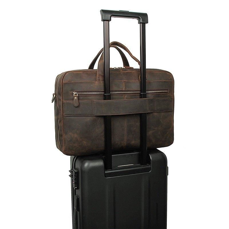 17 Tommers Vintage Skinnkoffert For Menn