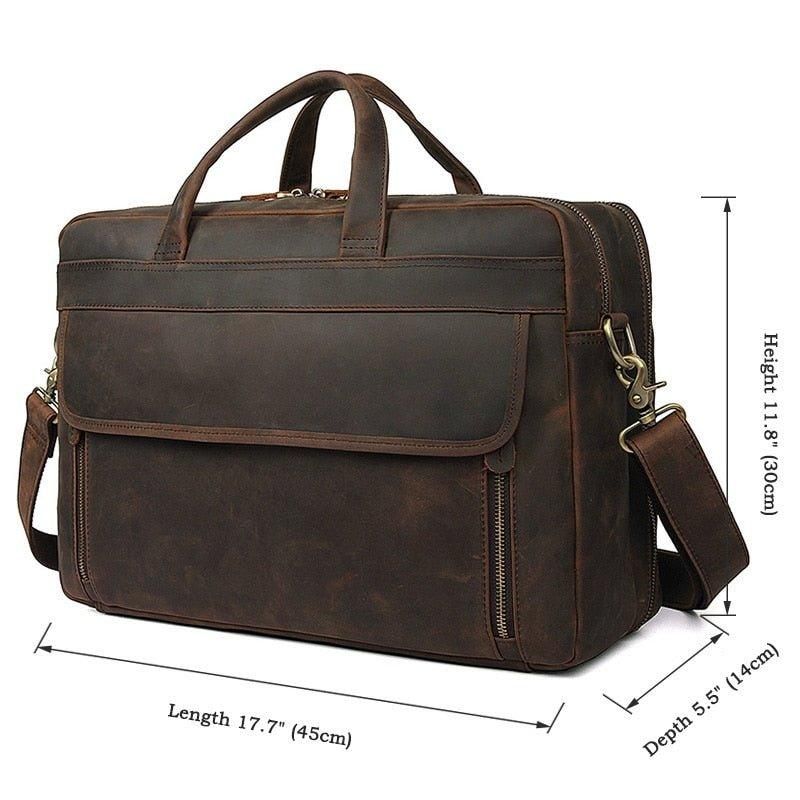 17 Tommers Vintage Skinnkoffert For Menn