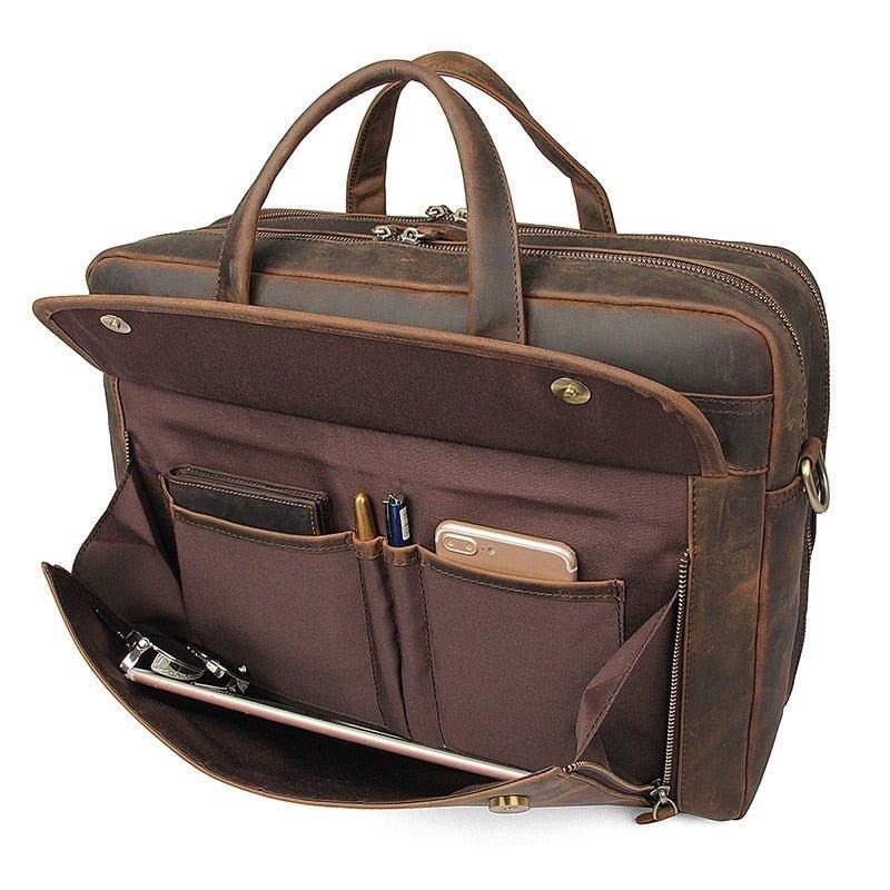 17 Tommers Vintage Skinnkoffert For Menn