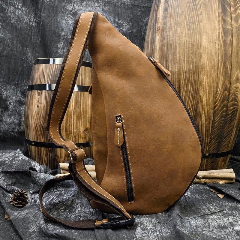 Crossbody-slyngeveske For Menn Vintage