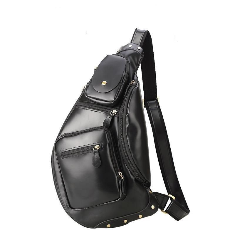 Crossbody-slyngeveske For Menn Vintage