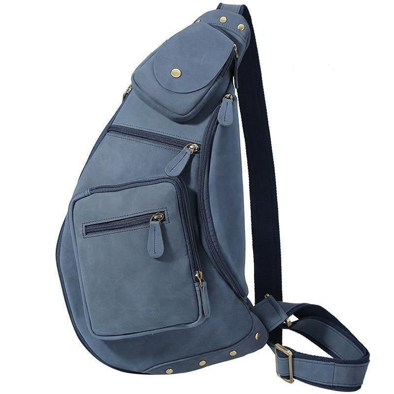 Crossbody-slyngeveske For Menn Vintage
