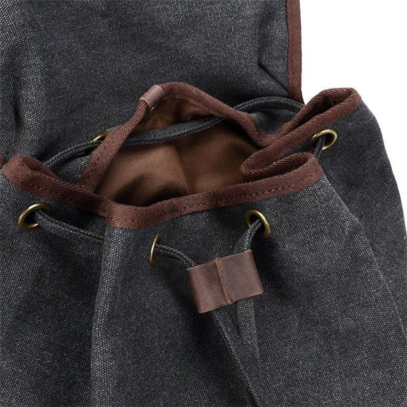 Menn Casual Canvas Ryggsekk Vintage Camping Daypack