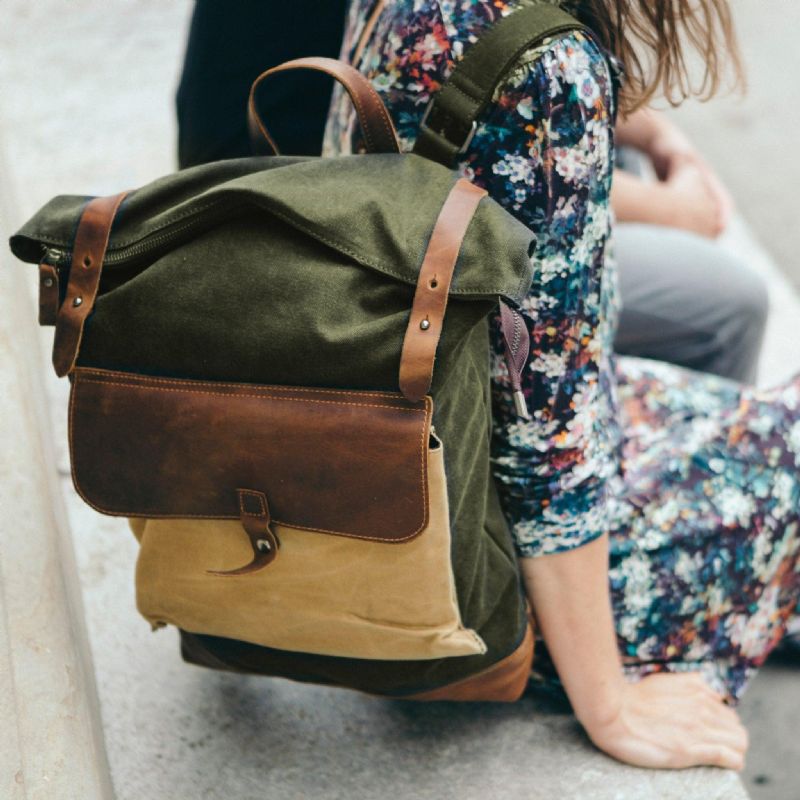 Rolltop Canvas Ryggsekker