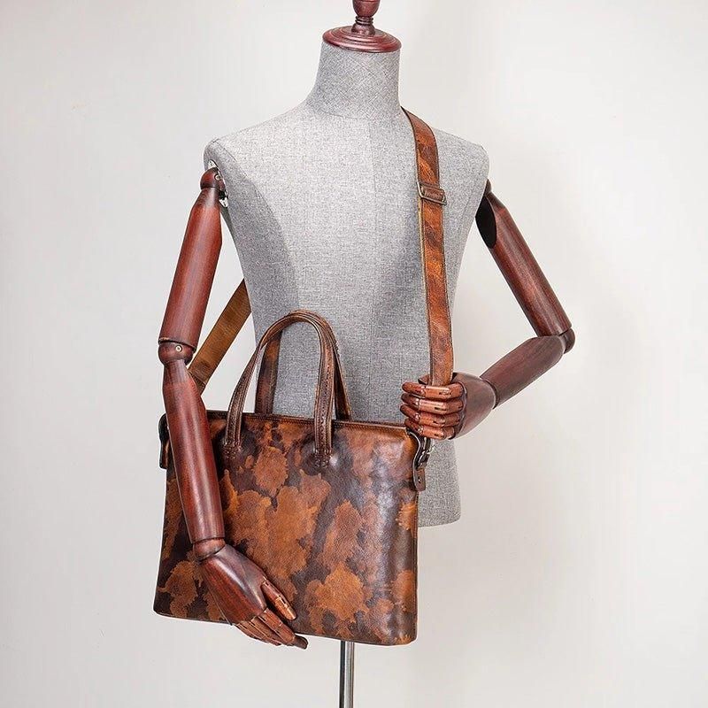 Vintage Luksus Skinnkoffert For Menn