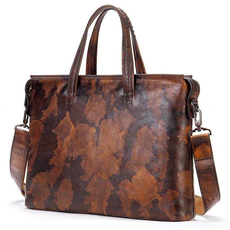 Vintage Luksus Skinnkoffert For Menn