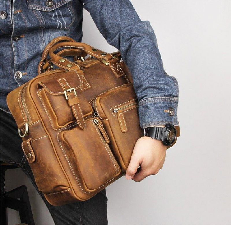 Vintage Skinnkoffert For Menn