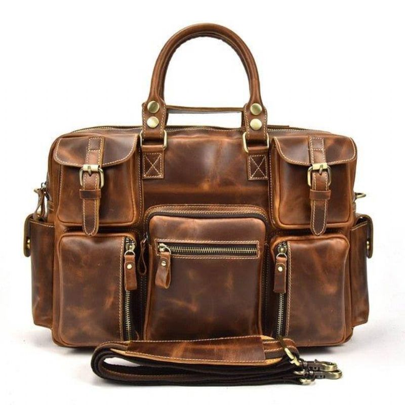 Vintage Skinnkoffert For Menn
